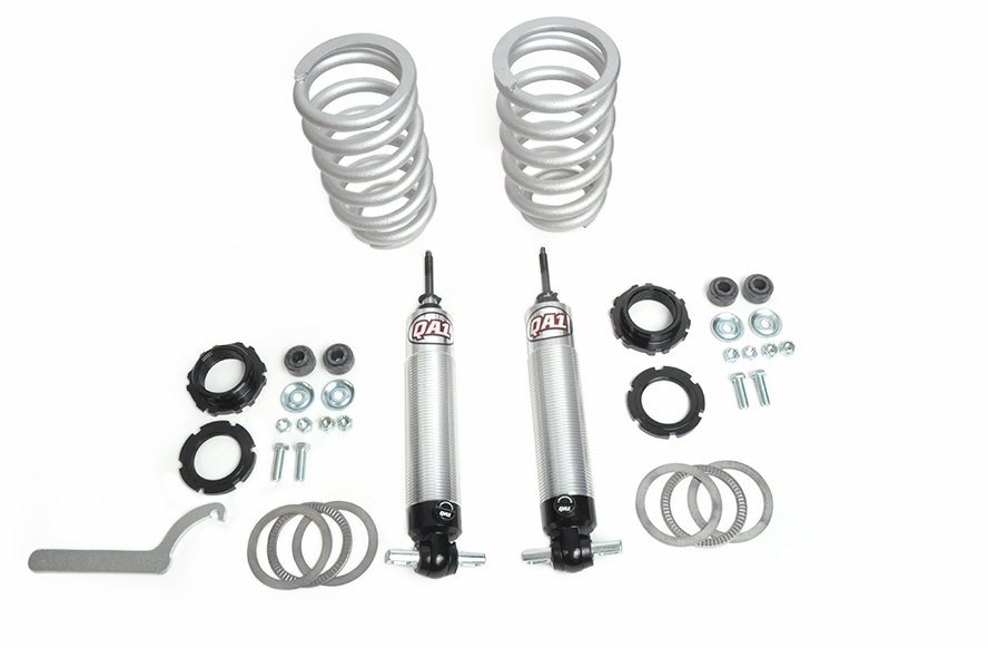 1955-1957 Tri Five Chevy Front Coilover Kit with QA1 Single Adjustable Shocks Using a 350 Rate Spring Part Number GWS-323-350