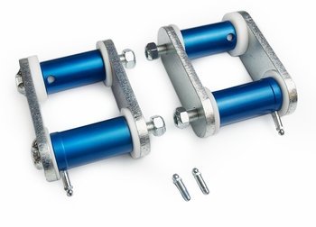 1964-1973 Ford Mustang Del-A-Lum Bushings and Shackle Kit (For Caltrac Bars and Non-Caltrac Leaf Springs) Part Number: 102SH