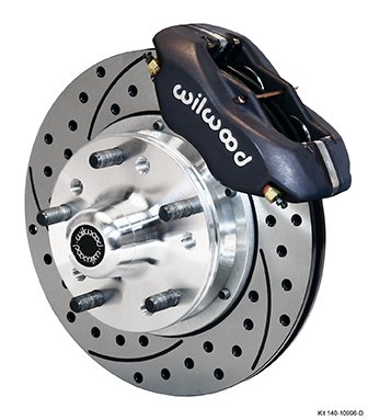 1964-1972 GM A-Body 4 Piston Caliper 11″ Rotor Front Brake Kit for Disc Brake Spindle Part Number: W140-10996-D