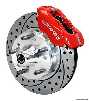 1964-1972 GM A-Body 4 Piston Caliper 11″ Rotor Front Brake Kit for Disc Brake Spindle Part Number: W140-10996-DR