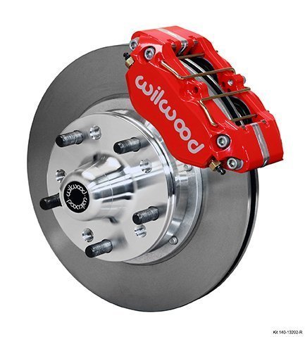 1964-1972 GM A-Body 4 Piston Caliper 11″ Rotor Front Brake Kit for Disc Brake Spindle Part Number: W140-13202-R