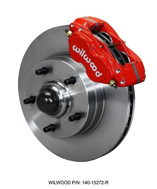 1964-1972 GM A-Body 4 Piston Caliper 11″ Rotor Front Brake Kit for Disc Brake Spindle Part Number: W140-15272-R