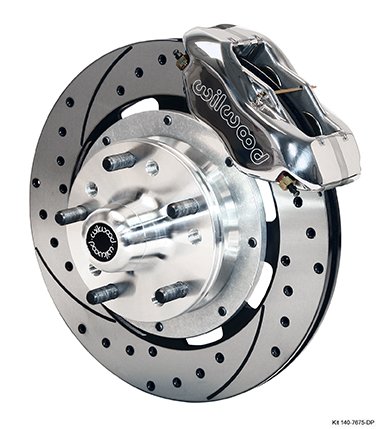 1964-1972 GM A-Body 4 Piston Caliper 12″ Rotor Front Brake Kit for Disc Brake Spindle Part Number: W140-7675-DP