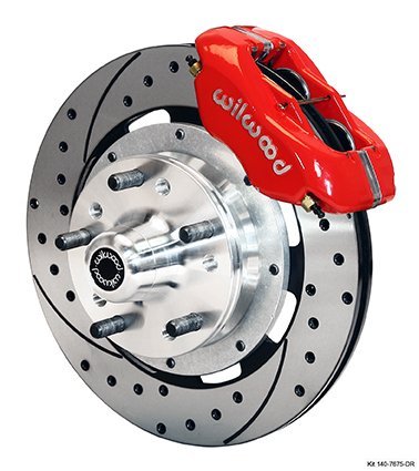 1964-1972 GM A-Body 4 Piston Caliper 12" Rotor Front Brake Kit for Disc Brake Spindle Part Number: W140-7675-DR