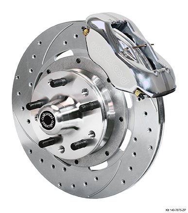 1964-1972 GM A-Body 4 Piston Caliper 12″ Rotor Front Brake Kit for Disc Brake Spindle Part Number: W140-7675-ZP