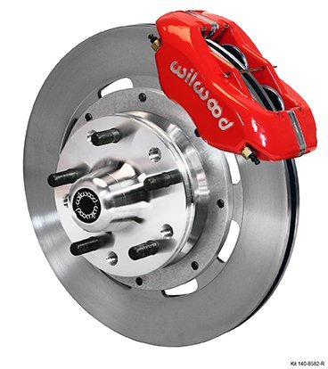 1973-1977 GM A-Body for Disc Brake Spindle 4 Piston Caliper 12″ Rotor Front Brake Kit Part Number: W140-8582-R_