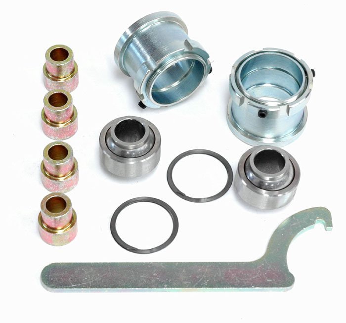 1979-1993 Mustang 8.8 rear end upper bushing replacement kit with spherical bearings Part Number: SP-56 sold as a pair