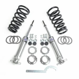 1964-1967 A-Body Front Small Block Coilover kit using Viking Double Adj shocks 450 rate springs Part Number GWSV-321-450