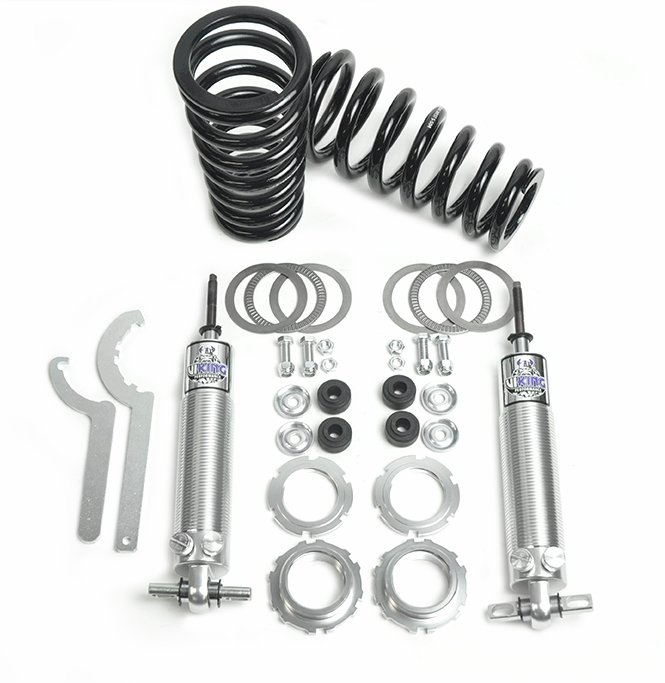 1958-1964 GM Impala Biscayne Front Coilover Kit with Viking Double Adjustable Shocks for Big Block Applications Part Number: GWSV-5864B